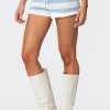 Amaris Striped Knit Shorts - Image 3