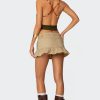 Beaded Deep Cowl Neck Backless Top - Image 2