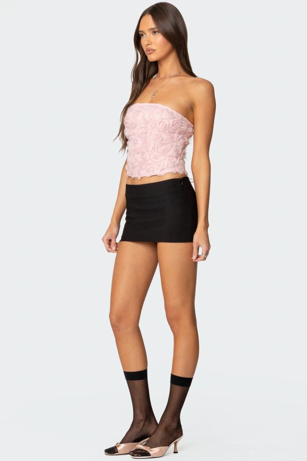 Rosee Textured Floral Corset - Image 4