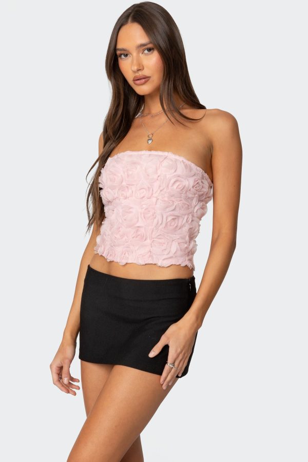 Rosee Textured Floral Corset - Image 3