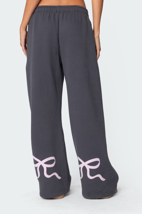 Bonney Bow Detail Sweatpants - Image 4