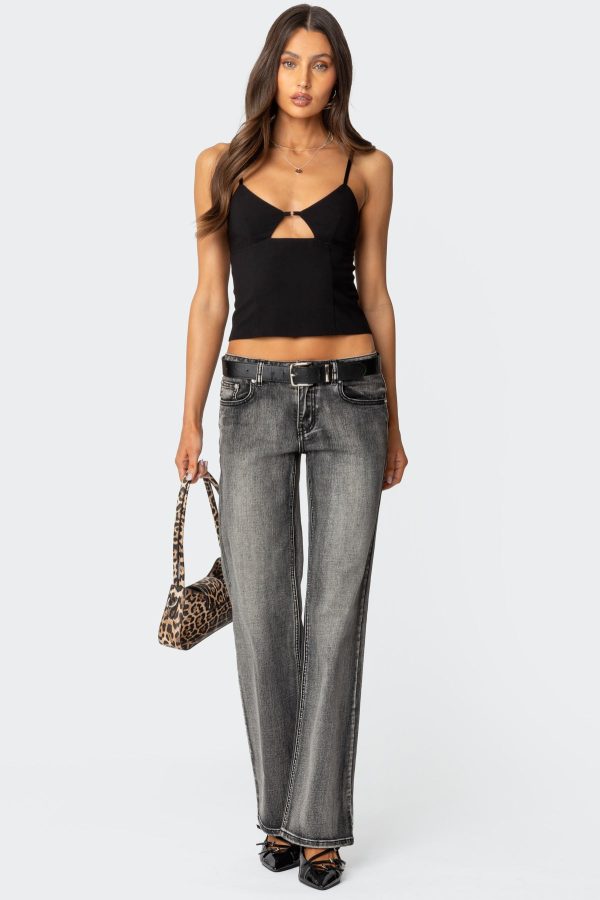 Liana Cut Out Tank Top - Image 2