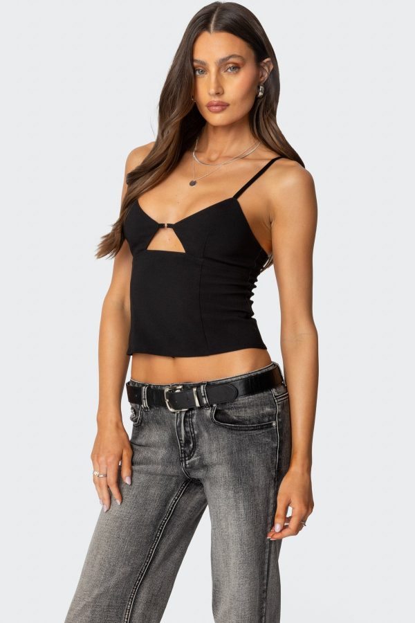 Liana Cut Out Tank Top - Image 3