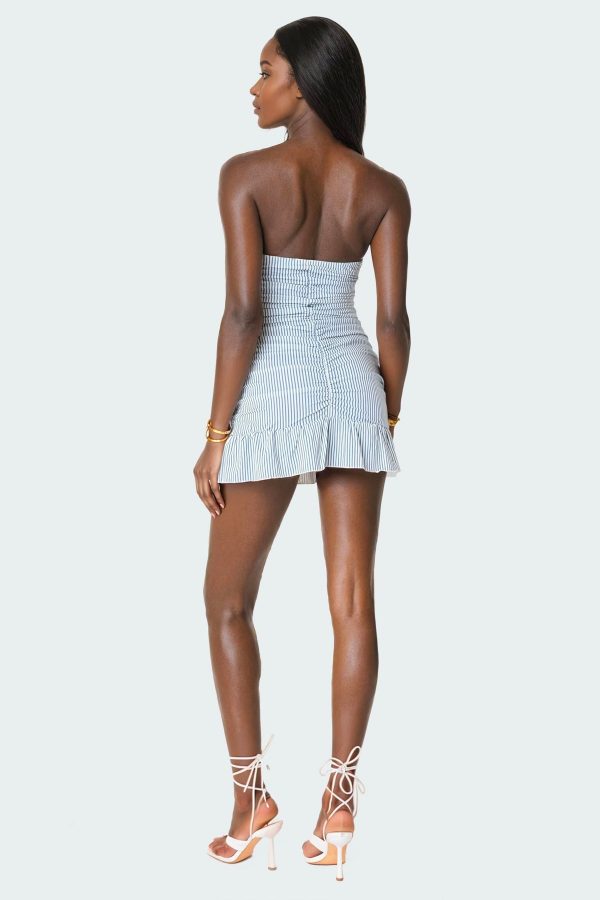 Gaia Gathered Mini Dress - Image 2
